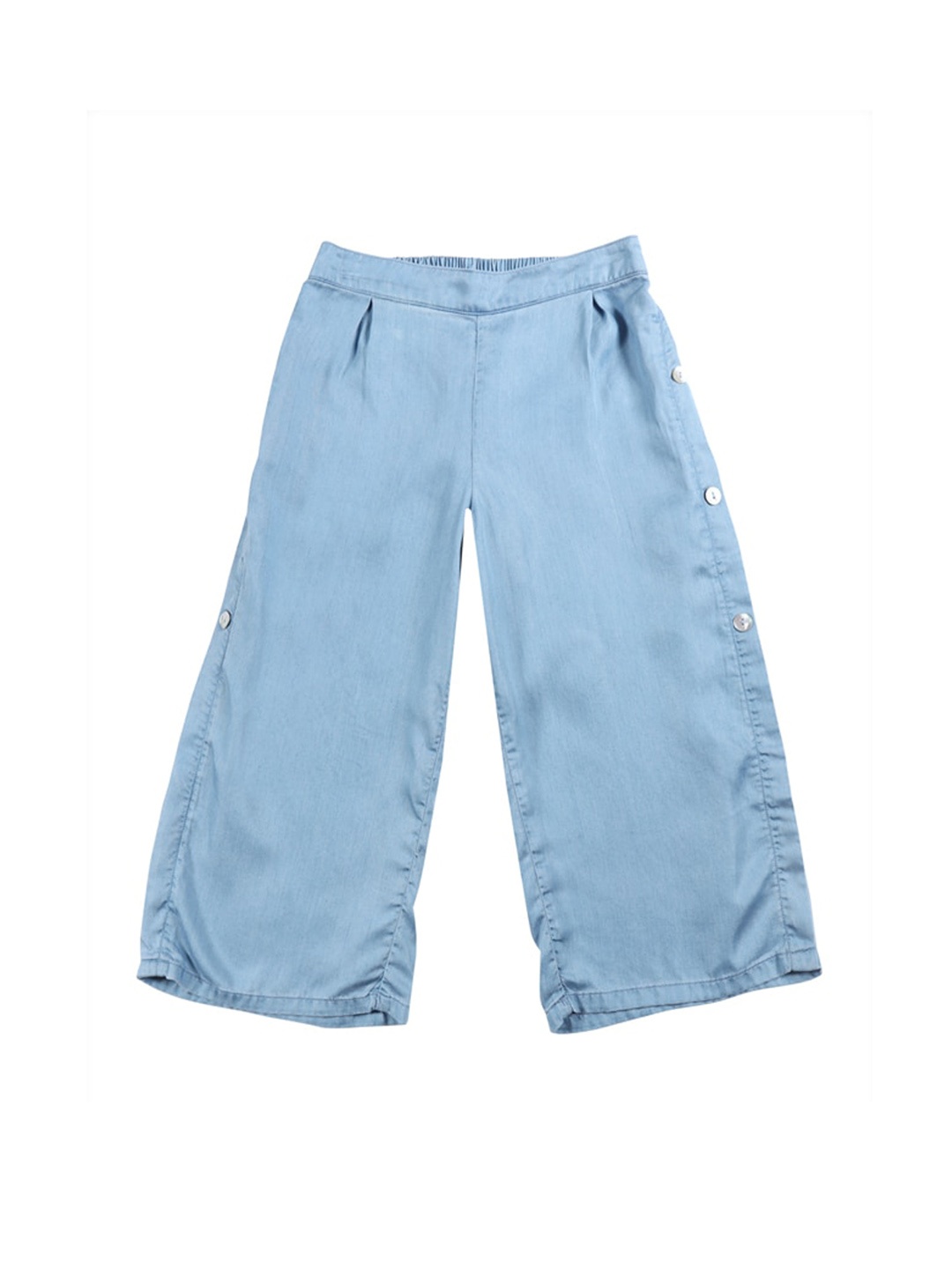 

Gini and Jony Girls Flared Denim Culottes, Blue