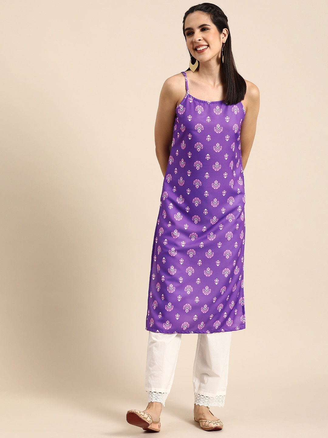 

Anouk Women Ethnic Motifs Printed Kurta, Violet