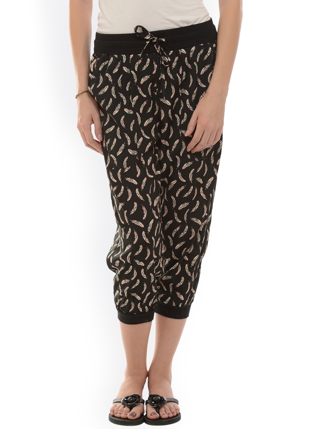 

Da Intimo Black Printed Lounge Pants DIL-02