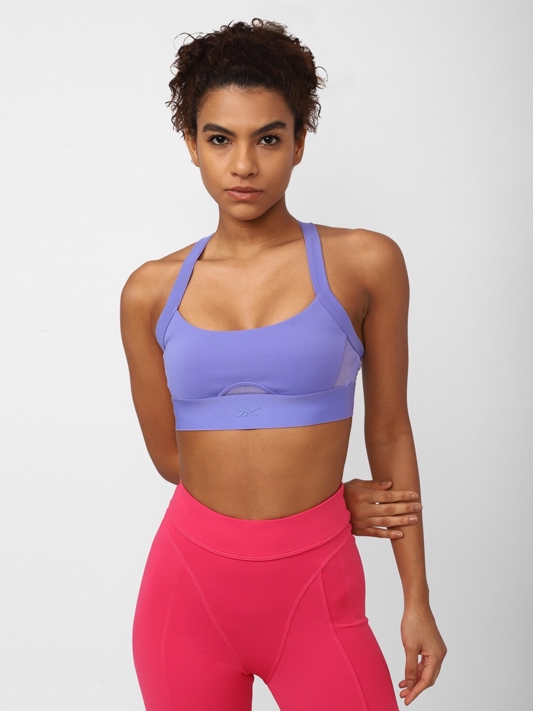 

Reebok RBK Cardi Bralette Sports Bra, Purple