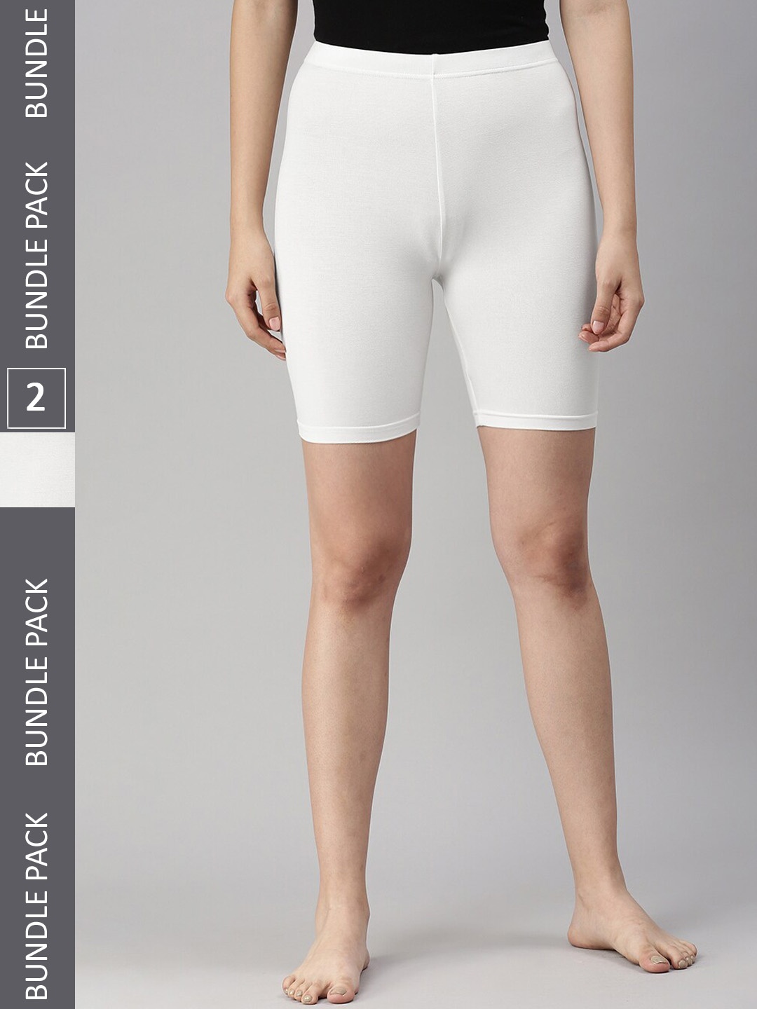 

De Moza Pack Of 2 Mid-Rise Tummy & Thigh Shapewear, Off white