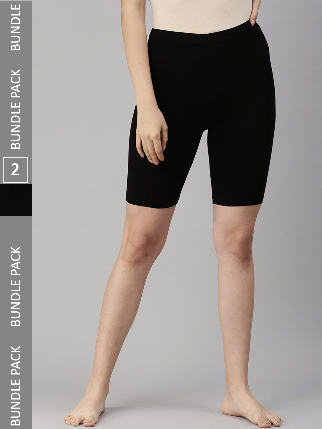 

De Moza Pack Of 3 Thigh Shapewear, Black