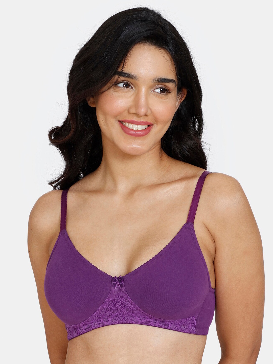 

Zivame Non-Padded Non-Wired All Day Comfort T-shirt Bra, Purple