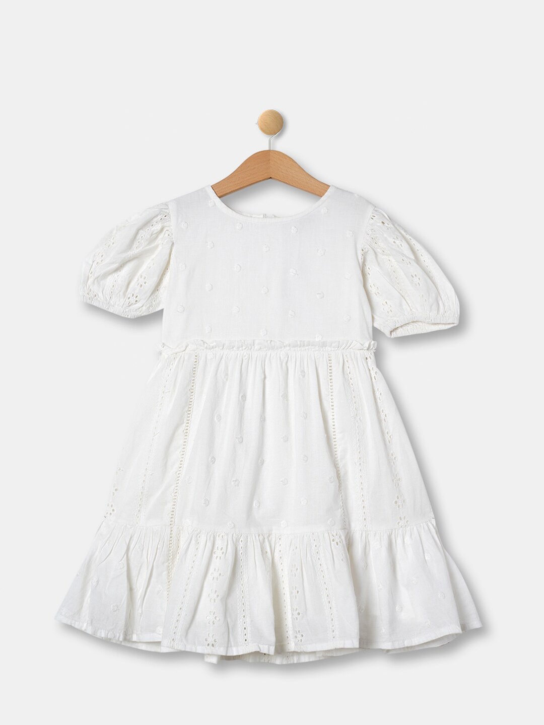

R&B White Midi Dress