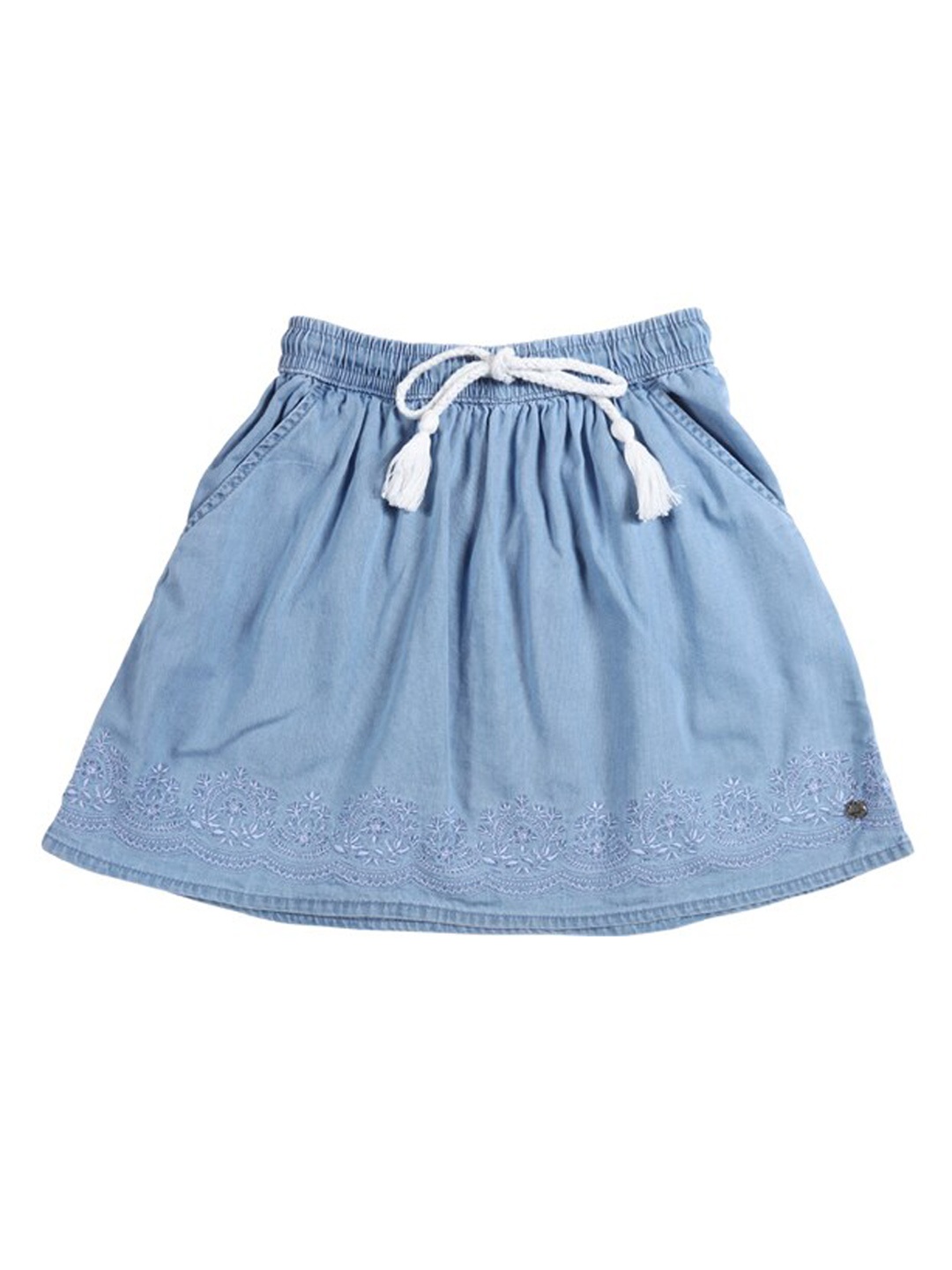 

Gini and Jony Girls Mini-Length Denim Flared Skirt, Blue