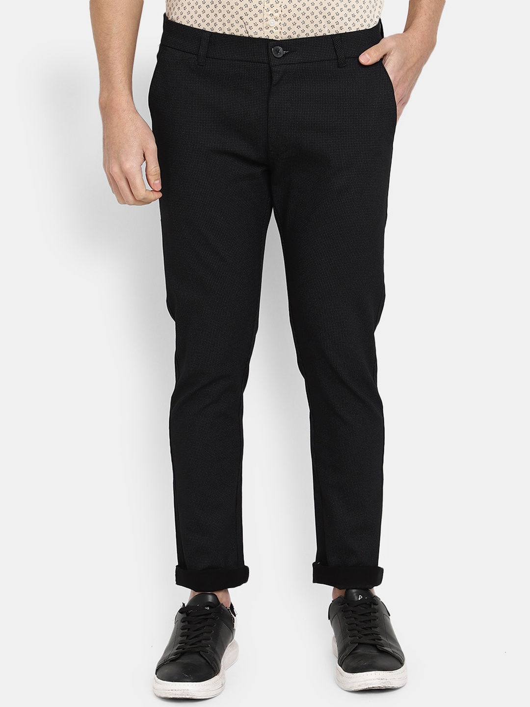 

V-Mart Men Black Trousers