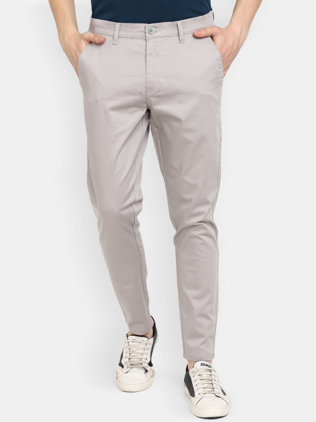 

V-Mart Men Grey Trousers
