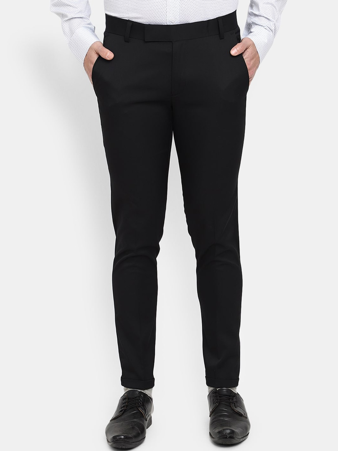 

V-Mart Men Black Trousers