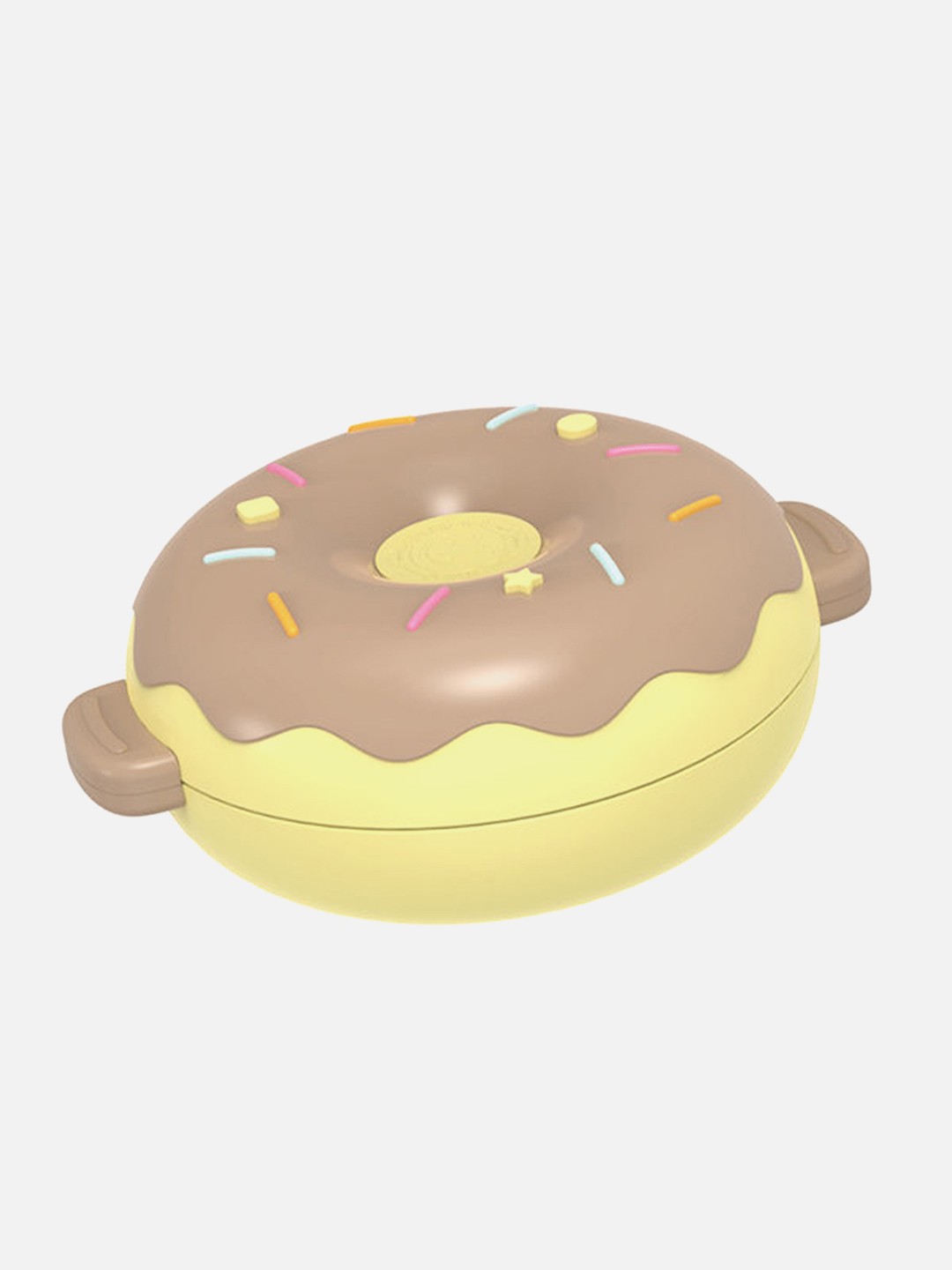 

Little Surprise Box LLP Kids Beige Stainless Steel Donut Shaped Double Insulated Lunch Box