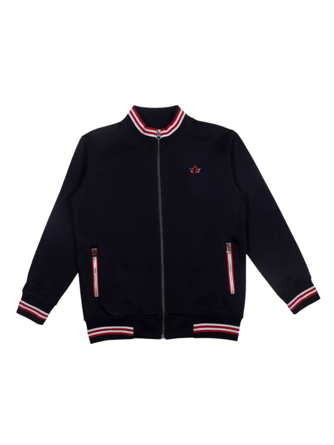 

Gini and Jony Boys Mock Collar Fleece Bomber Jacket, Navy blue
