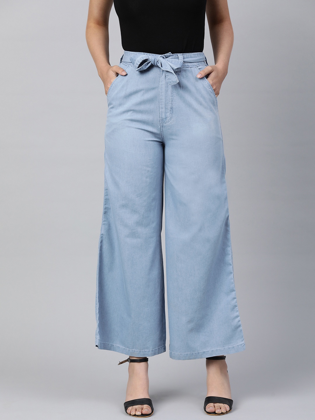 

ADBUCKS Flared High-Rise Jeans, Blue