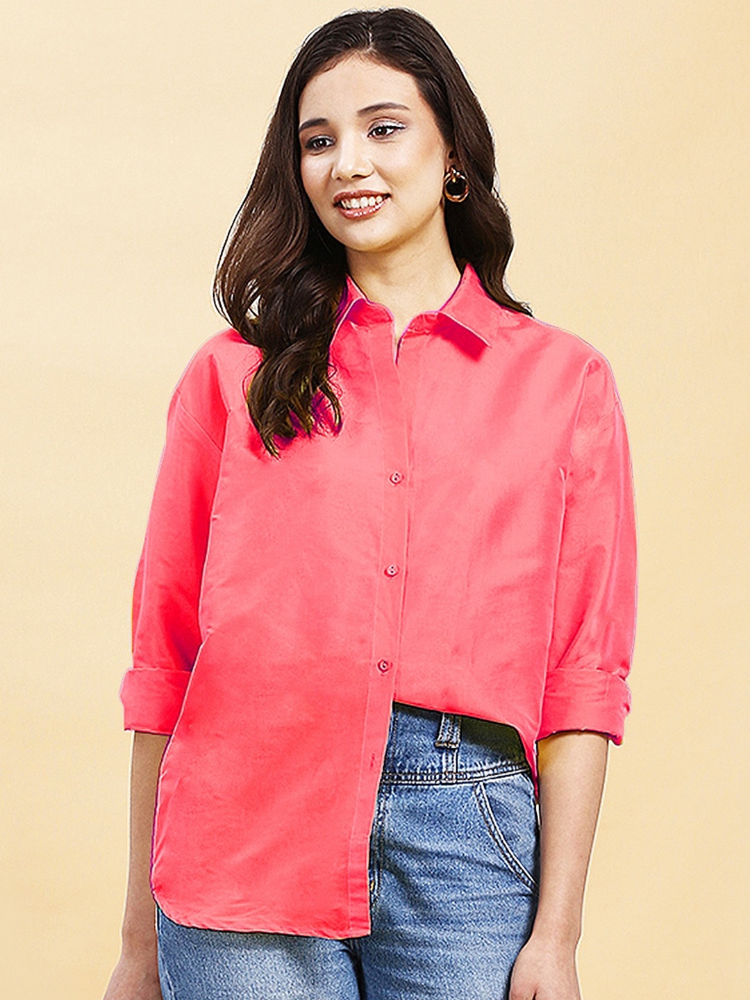 

A.T.U.N. Regular Fit Casual Shirt, Rose