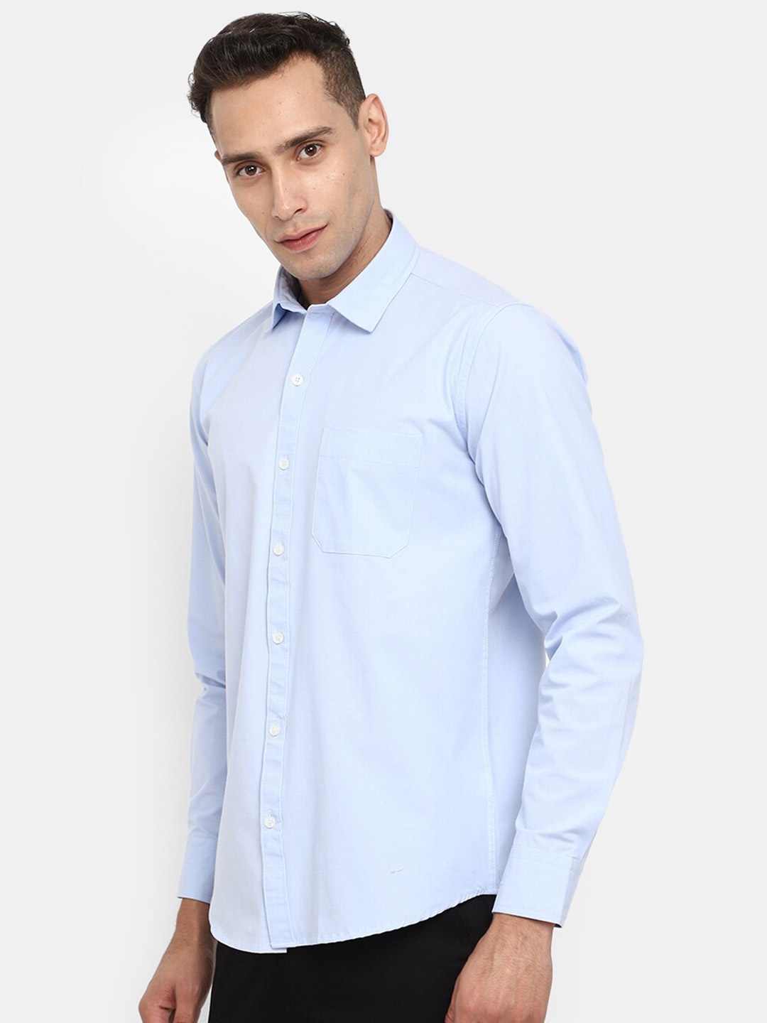 

V-Mart Regular Fit Cotton Casual Shirt, Blue
