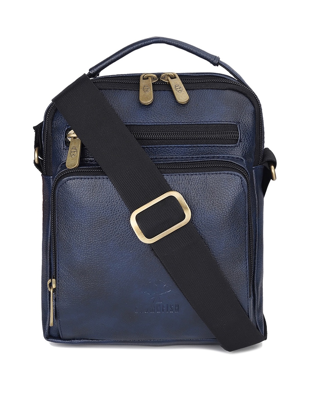 

THE CLOWNFISH Oversized Structured Satchel, Blue