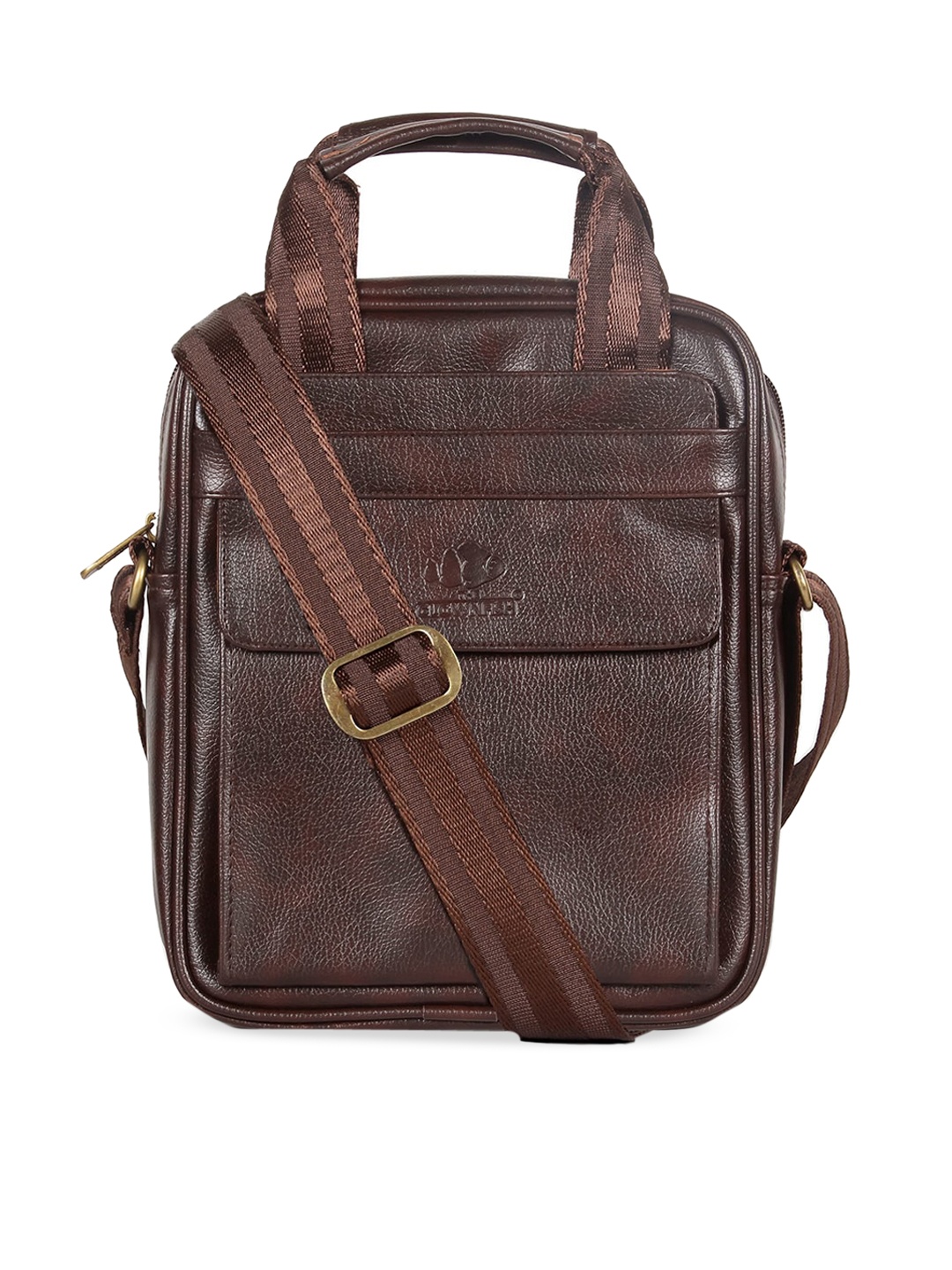 

THE CLOWNFISH Bowling Sling Bag, Brown