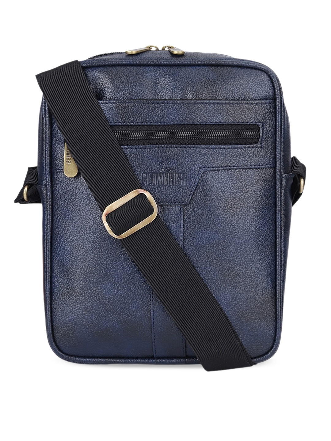 

THE CLOWNFISH Structured Sling Bag, Blue