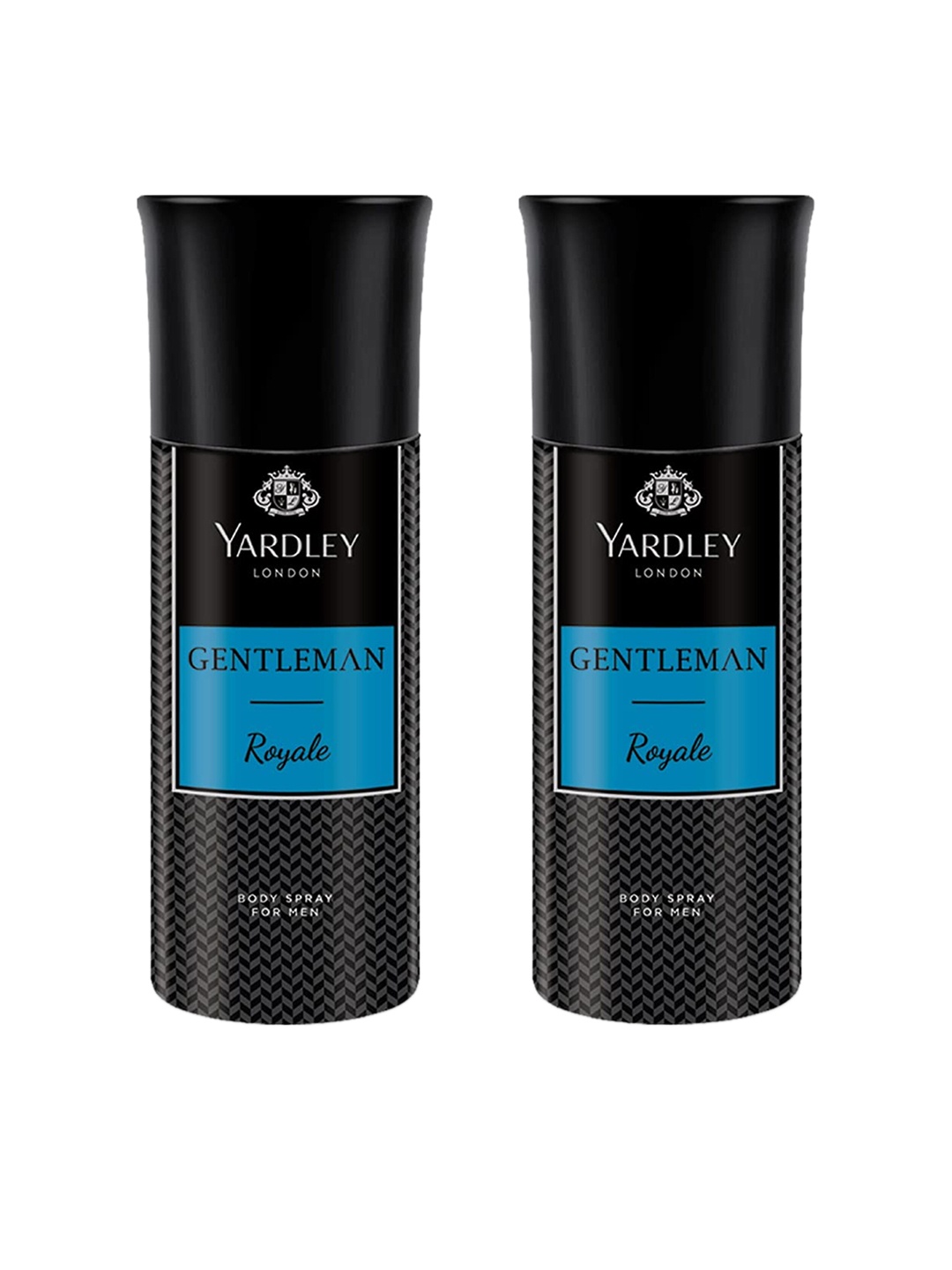 

YARDLEY LONDON Gentleman Set Of 2 Royale Deodorant Body Spray - 150ml Each, Black