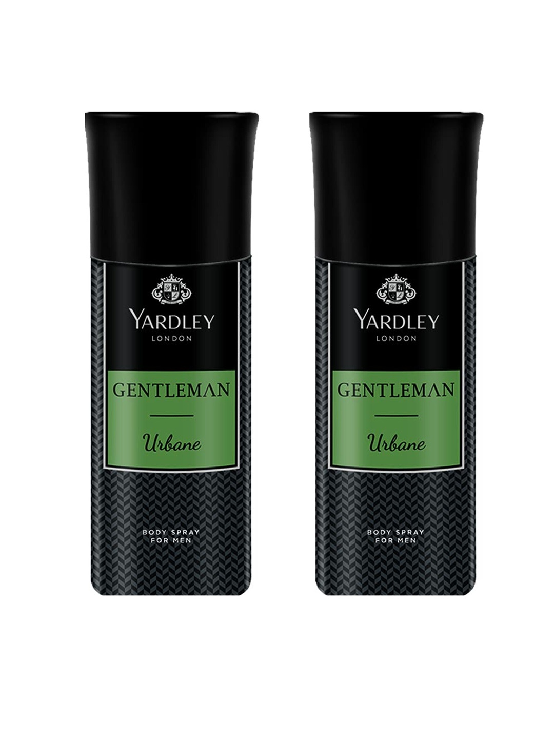 

YARDLEY LONDON Gentleman Set Of 2 Urbane Deodorant Body Spray - 150ml Each, Black
