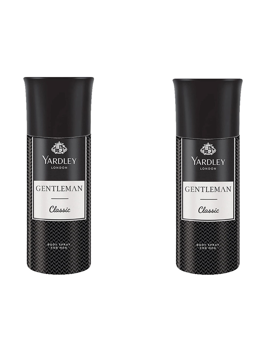 

YARDLEY LONDON Men Set Of 2 Gentleman Classic Deodorant Body Spray - 150ml Each, Black