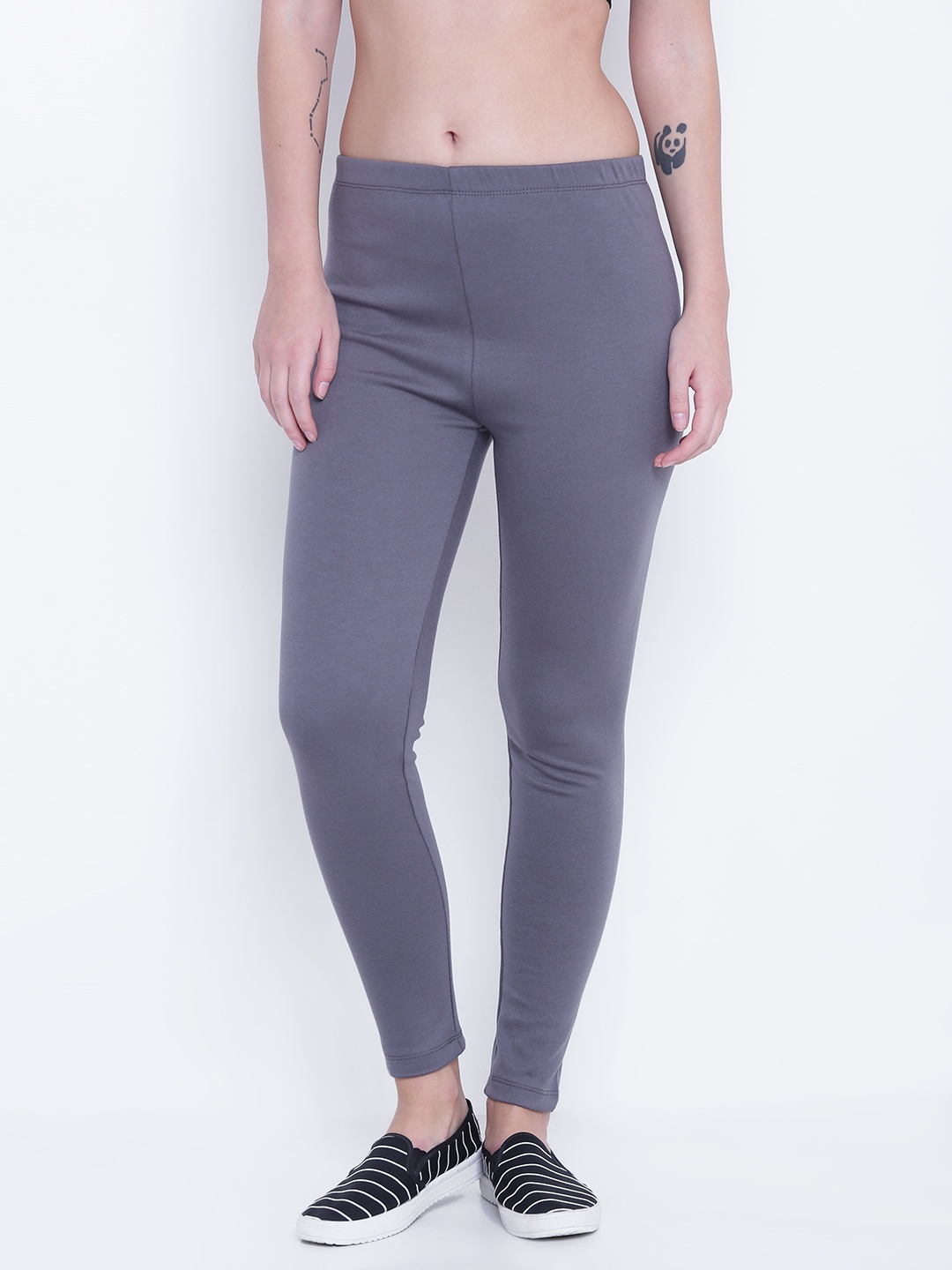 

AURELIA Grey Ankle-Length Leggings