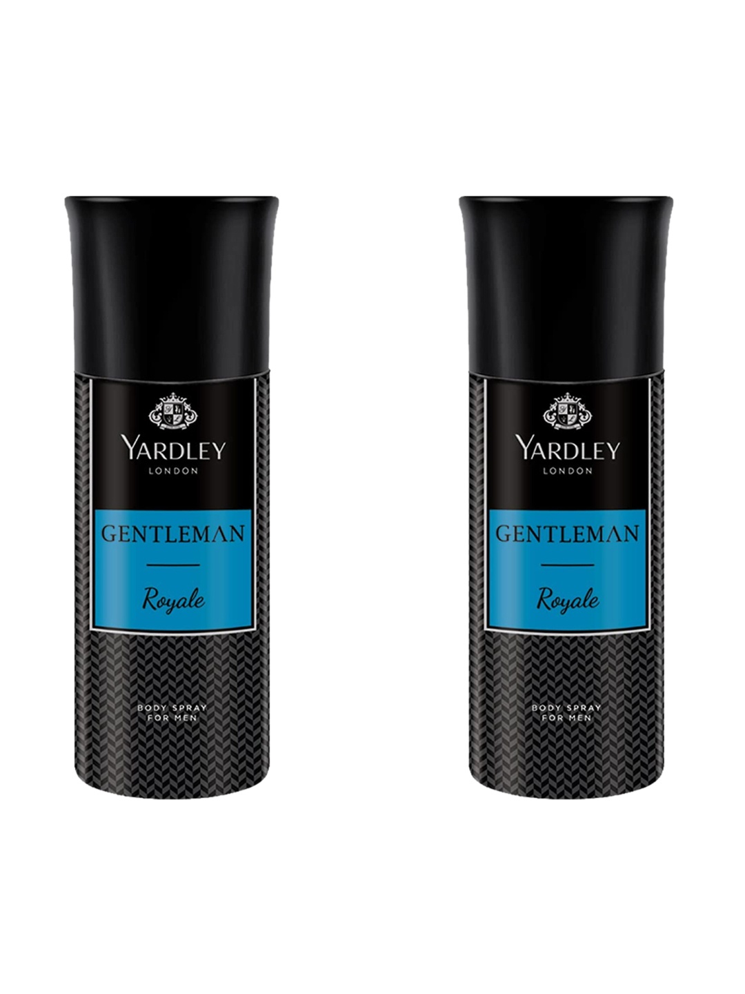 

YARDLEY LONDON Gentleman Set Of 2 Royale Deodorant Body Spray - 150ml Each, Black