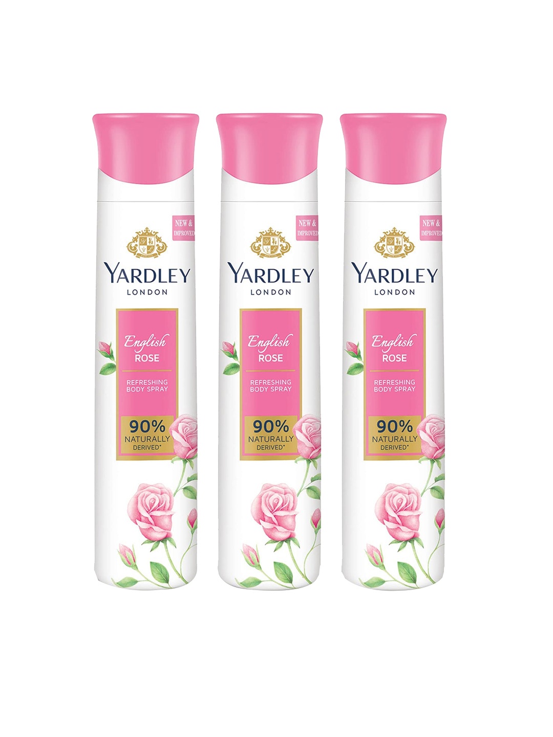 

YARDLEY LONDON Set Of 3 English Rose Refreshing Body Spray - 150 ml Each