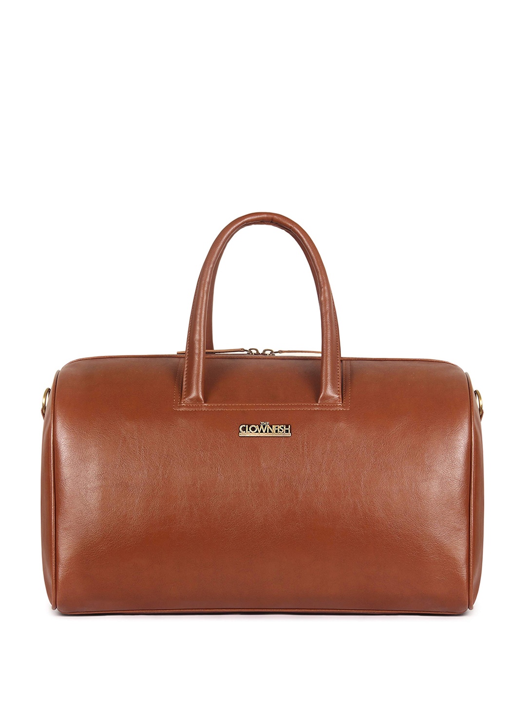 

THE CLOWNFISH Medium Synthetic Duffle Bag, Camel brown