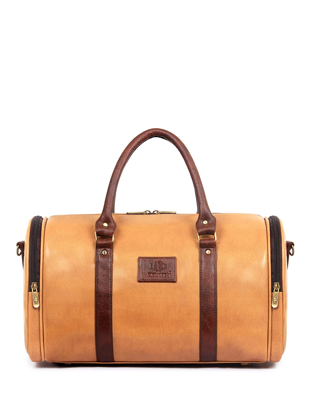 

THE CLOWNFISH Jamison Solid Medium Duffel Bag, Tan