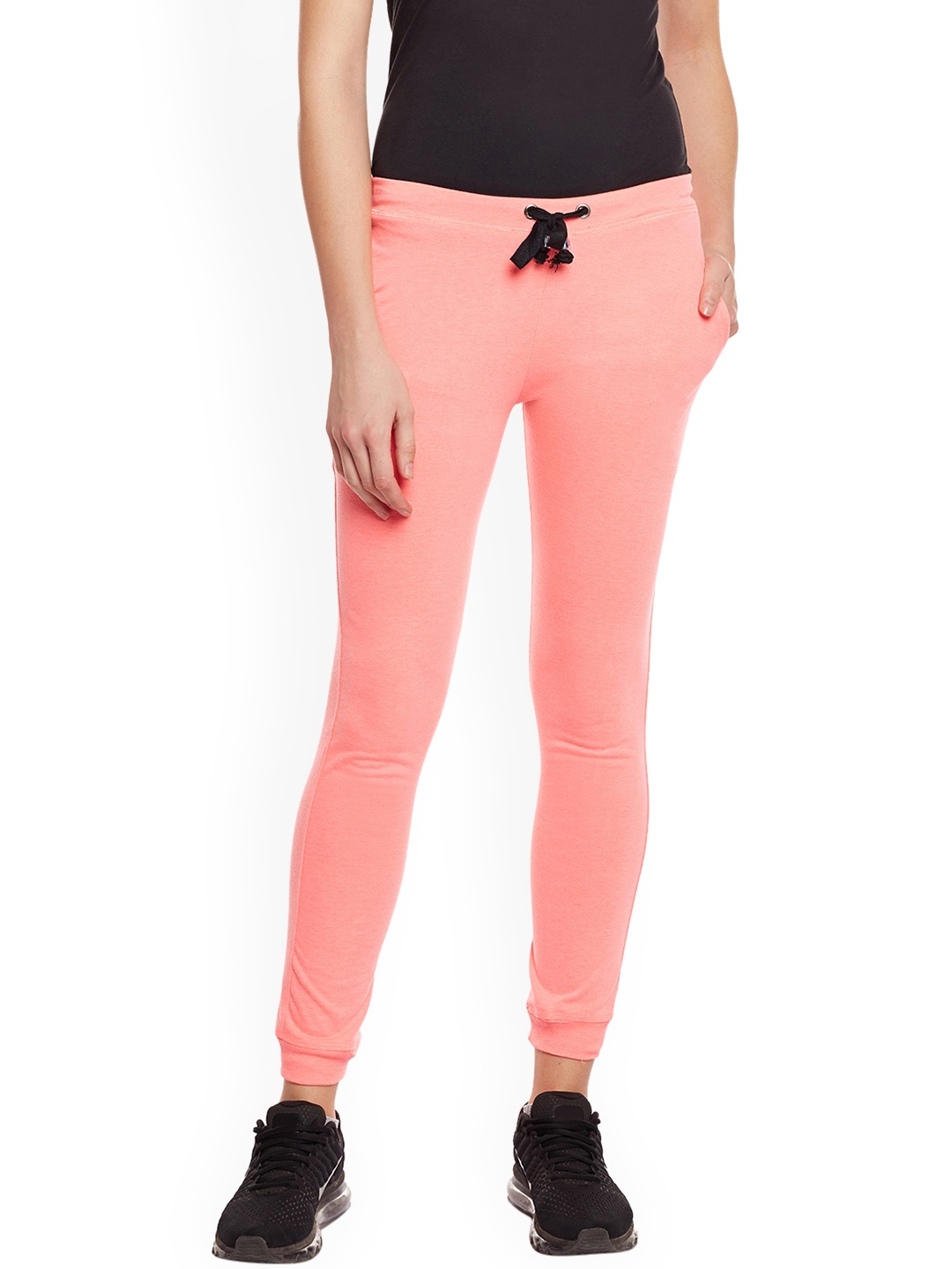 

Vimal Women Peach-Coloured Slim Fit Joggers