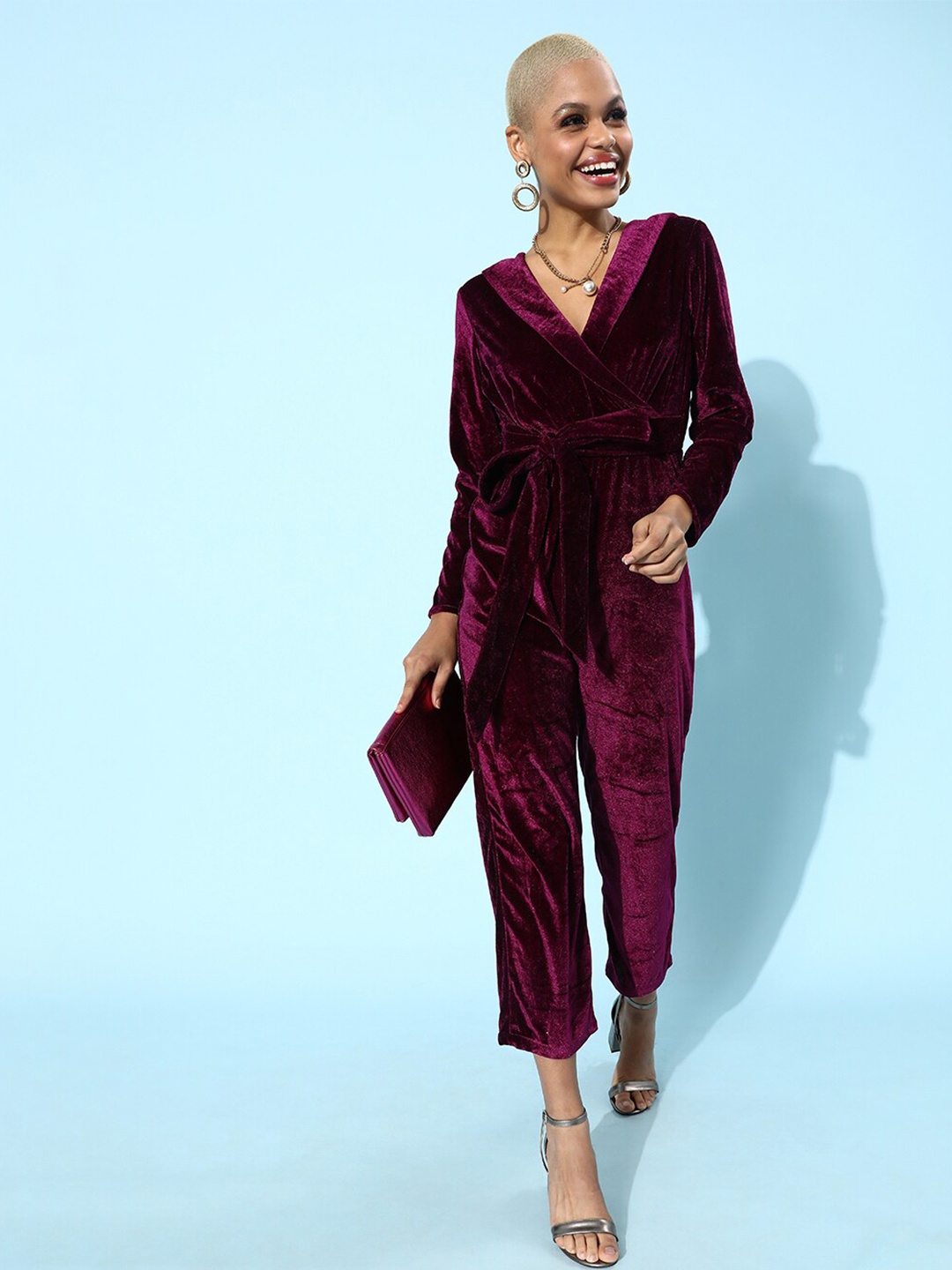 

DODO & MOA Burgundy Basic Jumpsuit