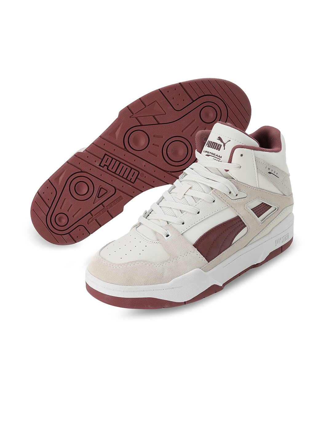 

Puma Slipstream Hi Heritage Colourblocked Comfort Insole Sneakers, Beige