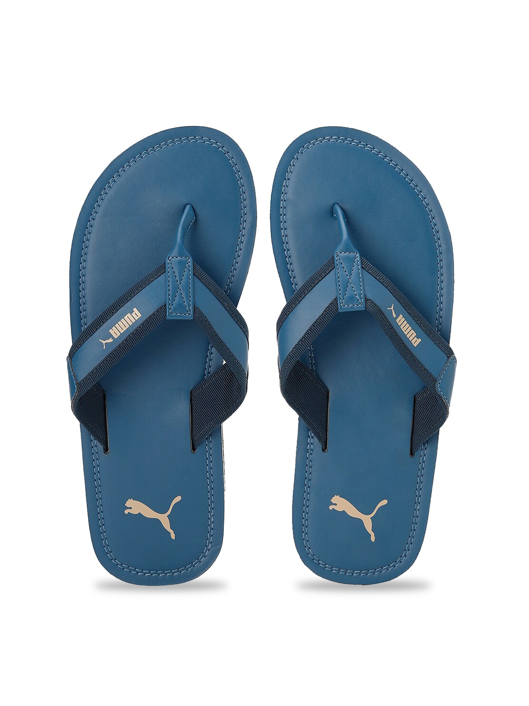 

Puma Men Tsukisho V2 Brand Logo-Printed Thong Flip Flops, Teal