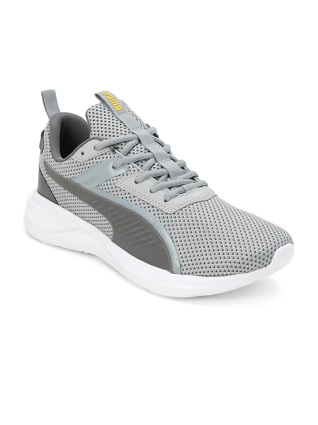 

Puma Men Textured Scorch Runner V2 Marking Textile Sports Shoes, Grey