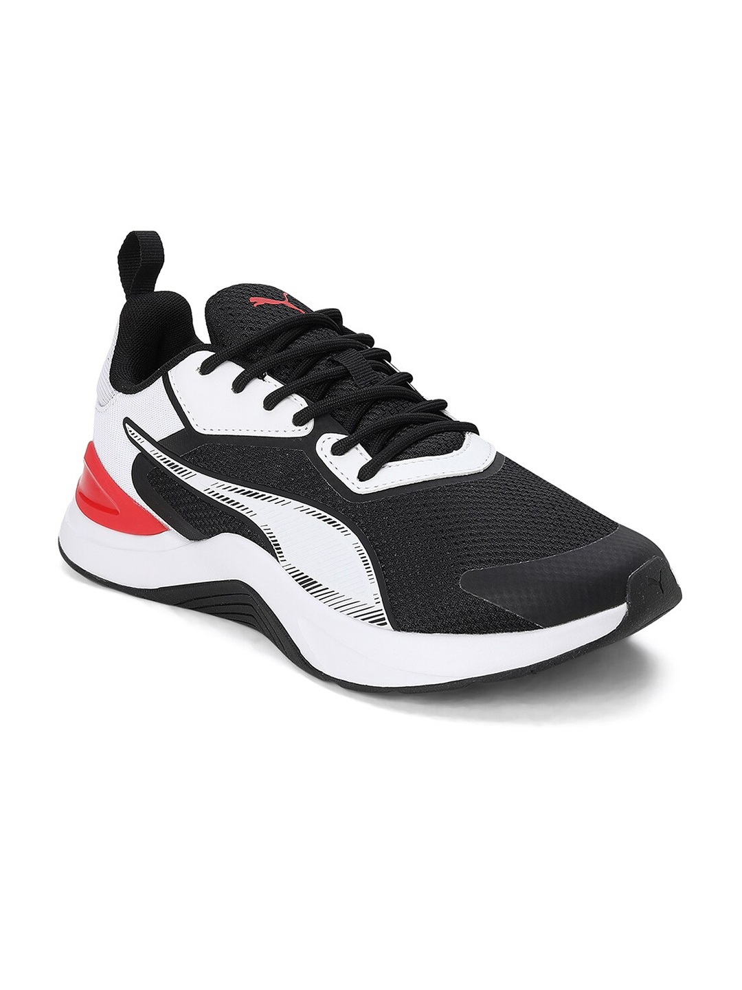 

Puma Infusion Colourblocked Textile Training Sports Shoes, Black