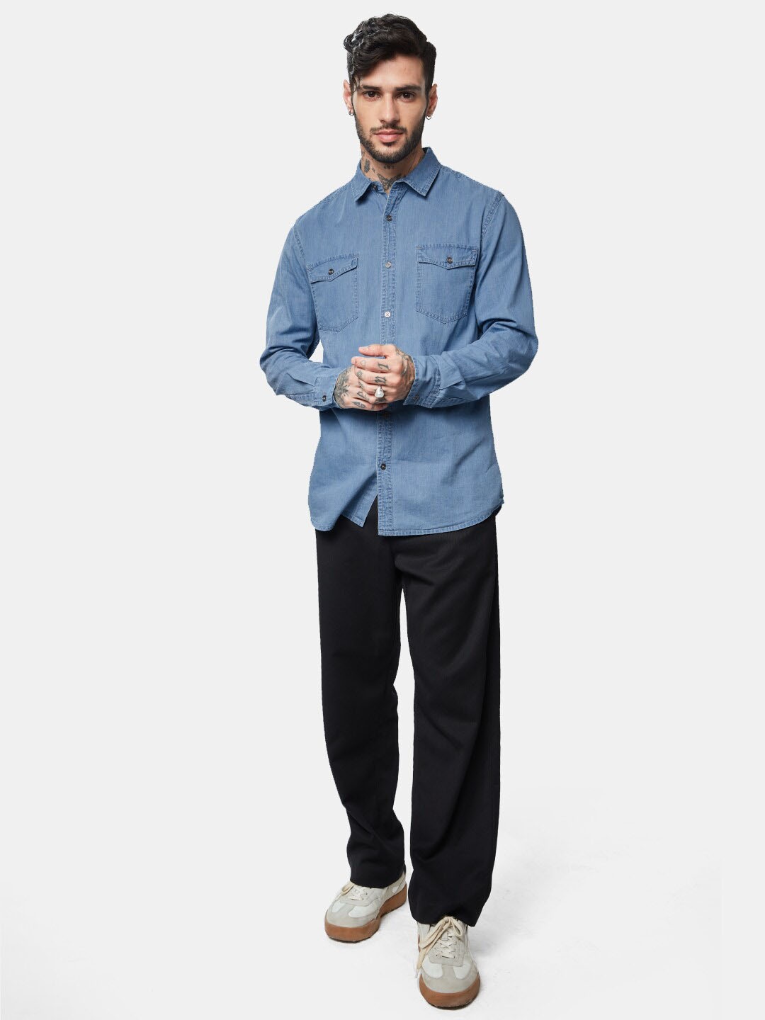 

The Souled Store Men Blue Relaxed Casual Shirt