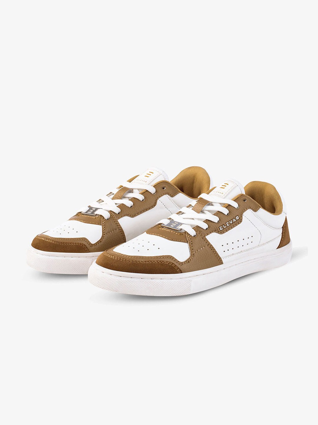 

ELEVAR Women Perforations Padded Insole Basics Sneakers, Brown