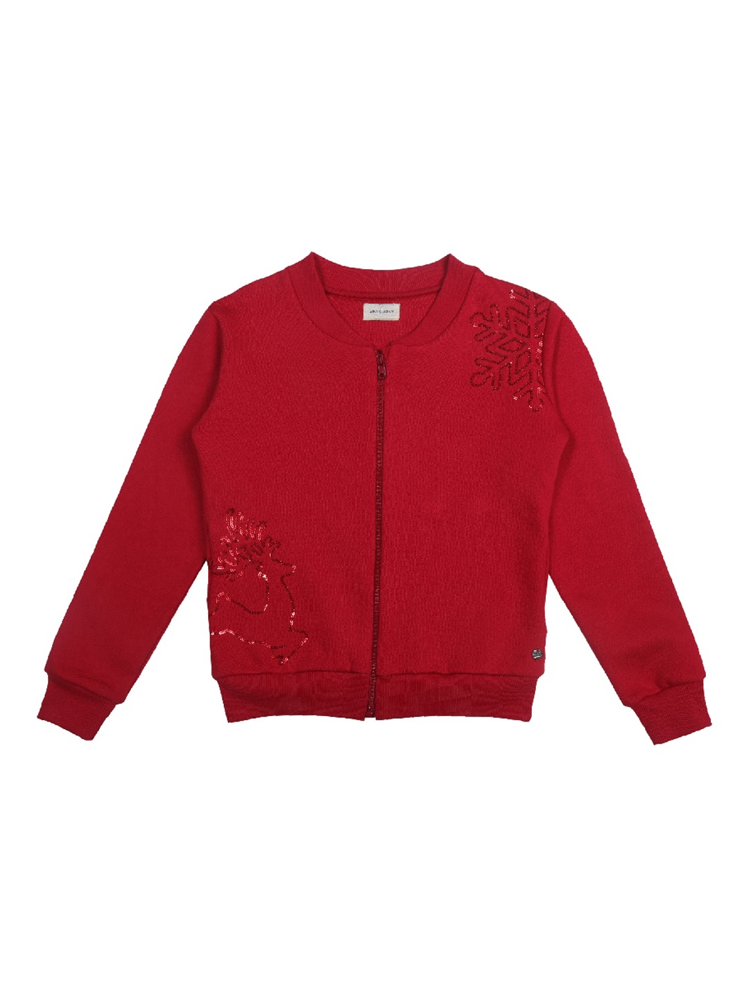 

Gini and Jony Girls Red Fleece Bomber Jacket