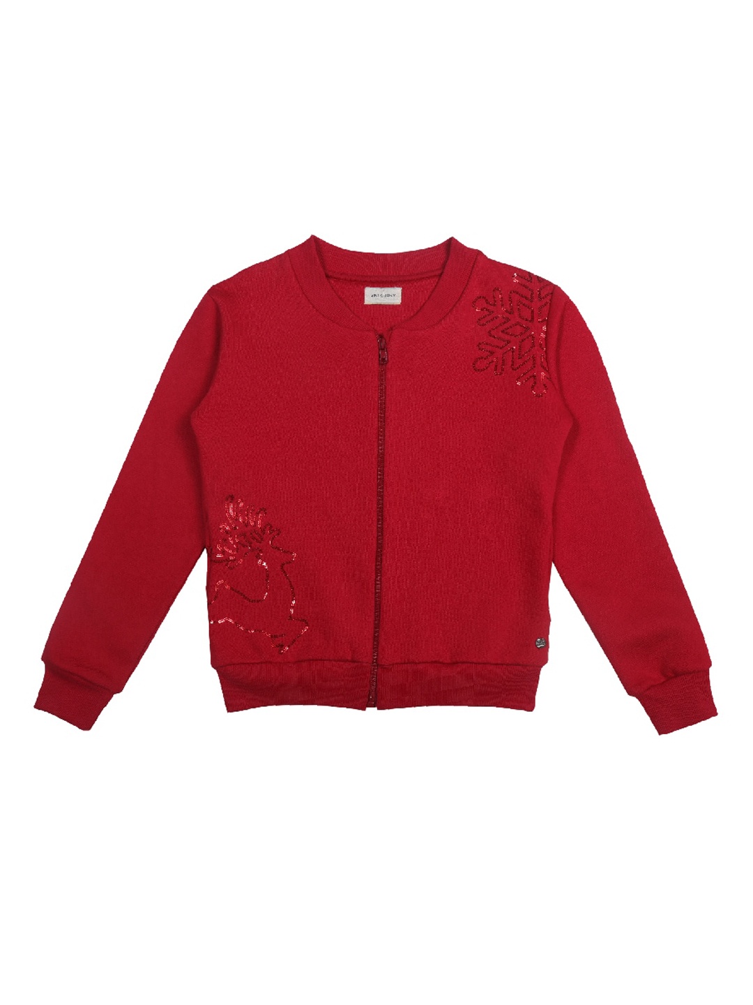 

Gini and Jony Girls Red Fleece Bomber Jacket