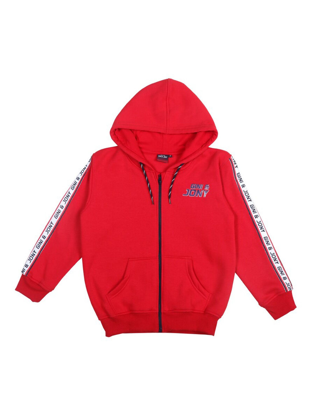 

Gini and Jony Boys Hooded Bomber Jacket, Red