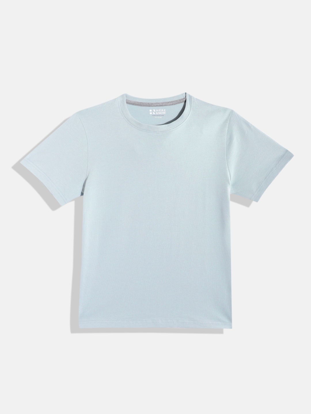 

HERE&NOW Boys Waffle Knit Solid T-shirt, Grey