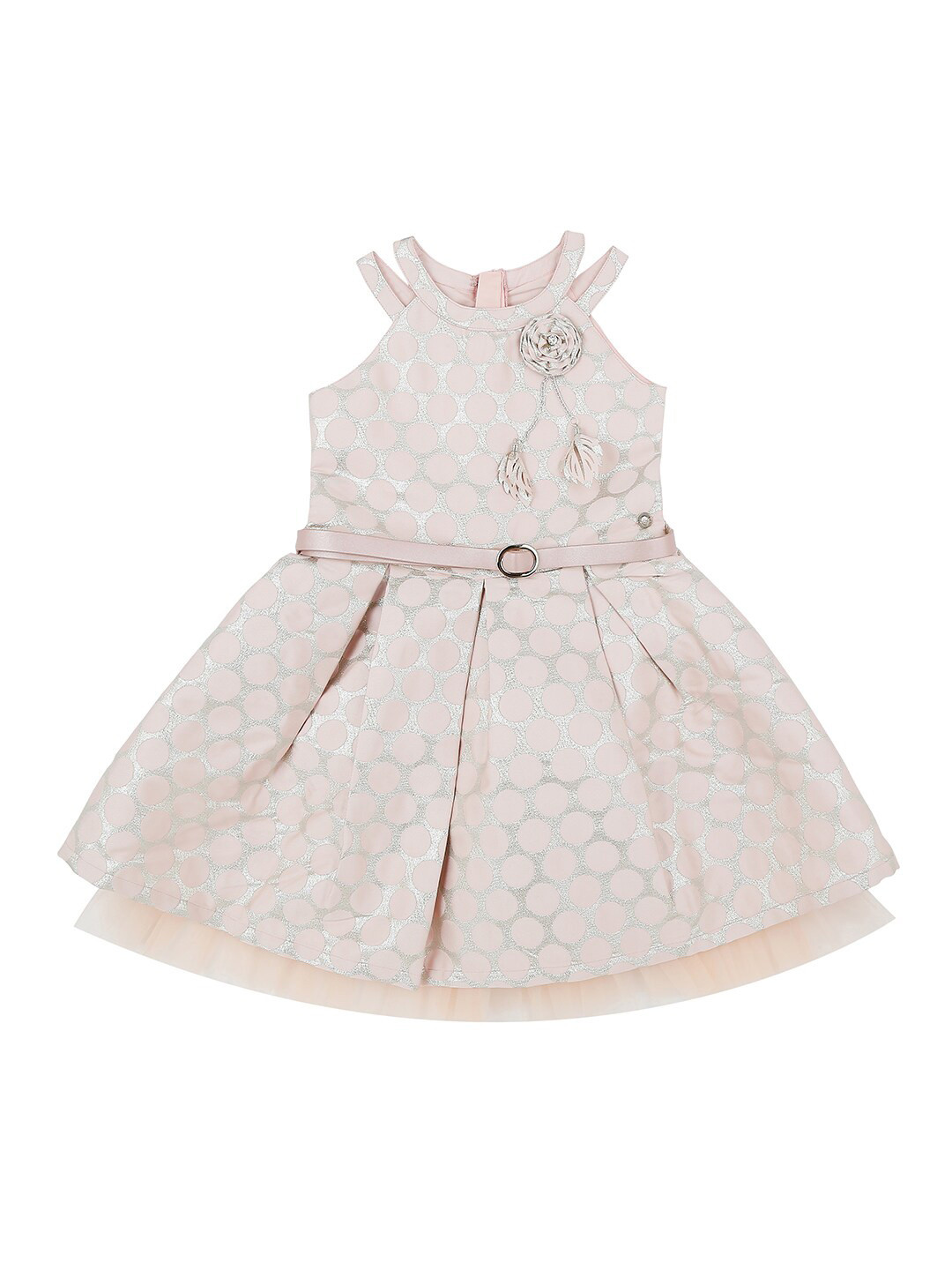 

Gini and Jony Halter Neck Polka Dots Dress, Pink