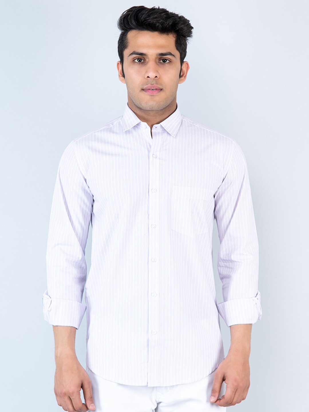 

Tistabene Striped Cotton Casual Shirt, Pink