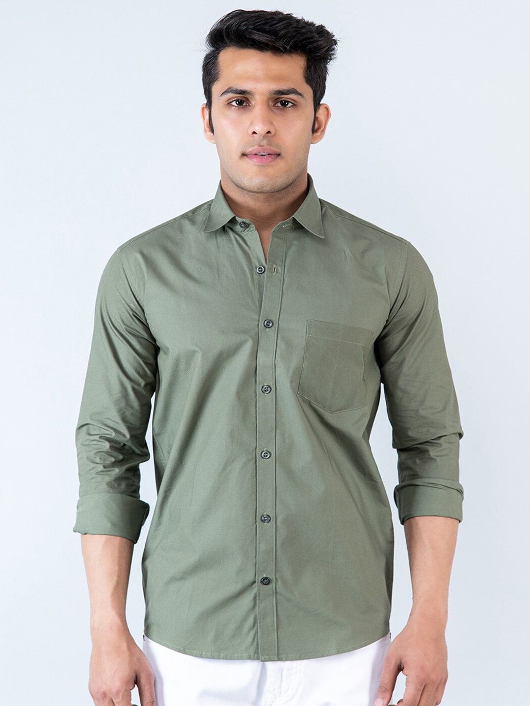 

Tistabene Comfort Cotton Casual Shirt, Green