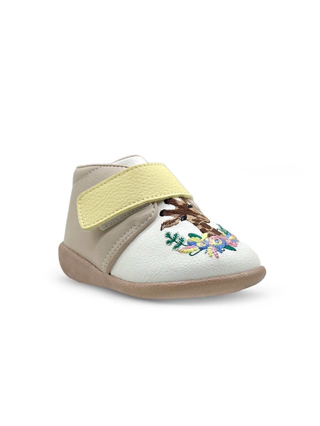 

KazarMax Kids Embroidered Velcro Sneakers, White
