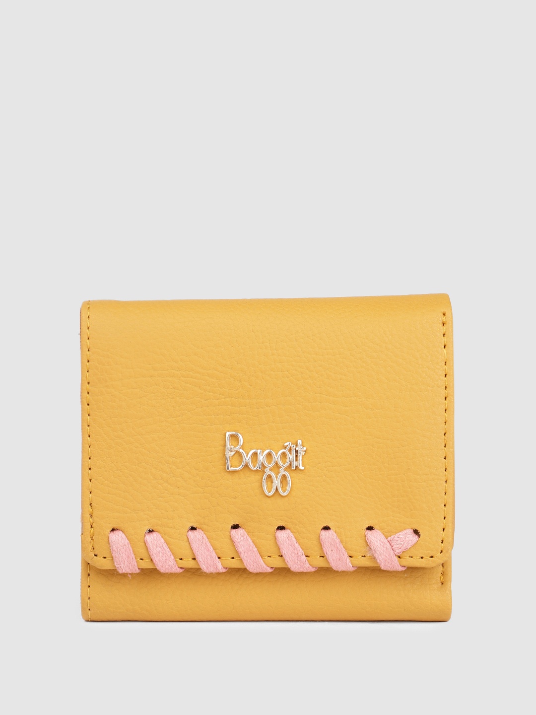 

Baggit Women Three Fold Wallet, Yellow