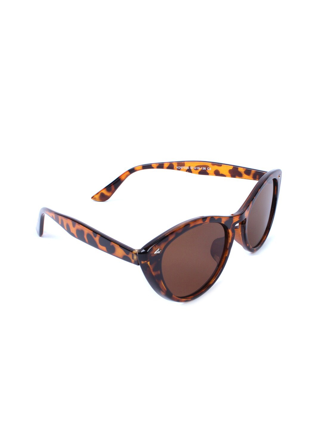 

QUIRKY Cateye Sunglasses with UV Protected Lens, Brown