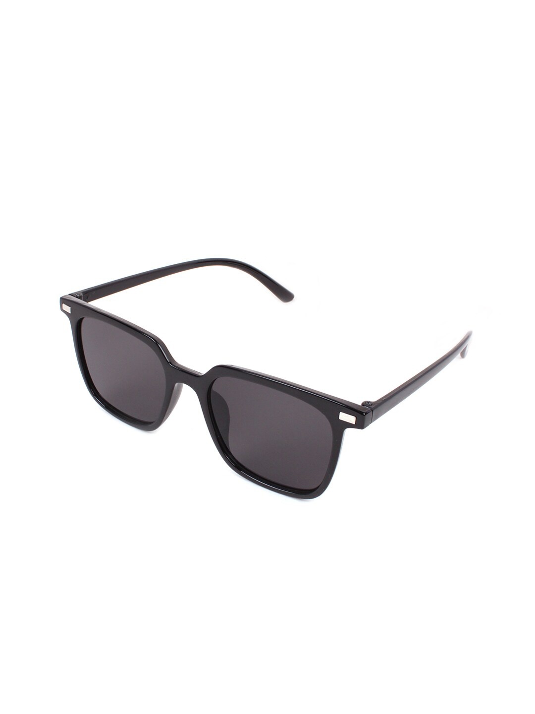 

QUIRKY Unisex Square Sunglasses with UV Protected Lens, Black