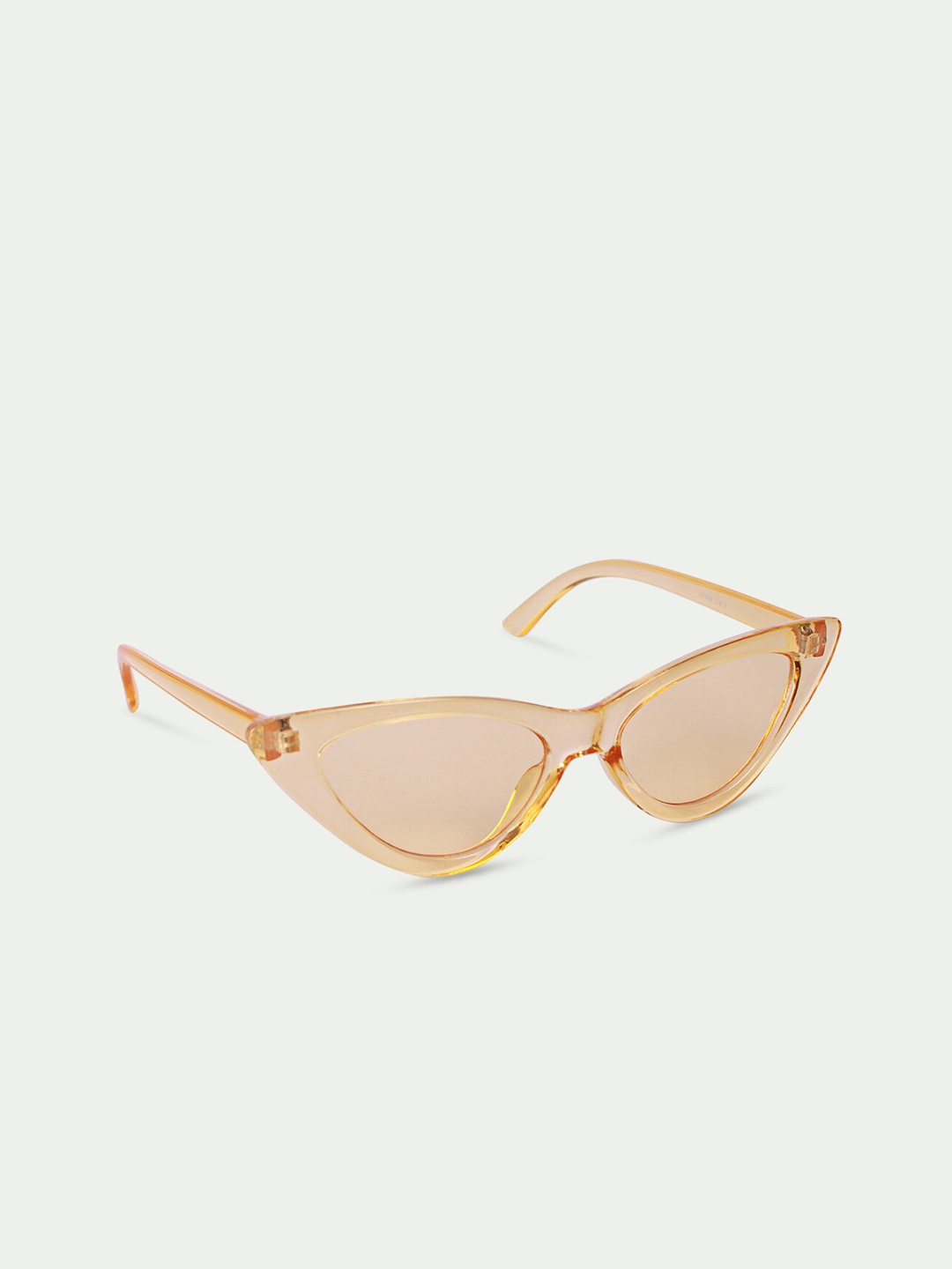 

QUIRKY Lens & Cateye Sunglasses With UV Protected Lens, Yellow