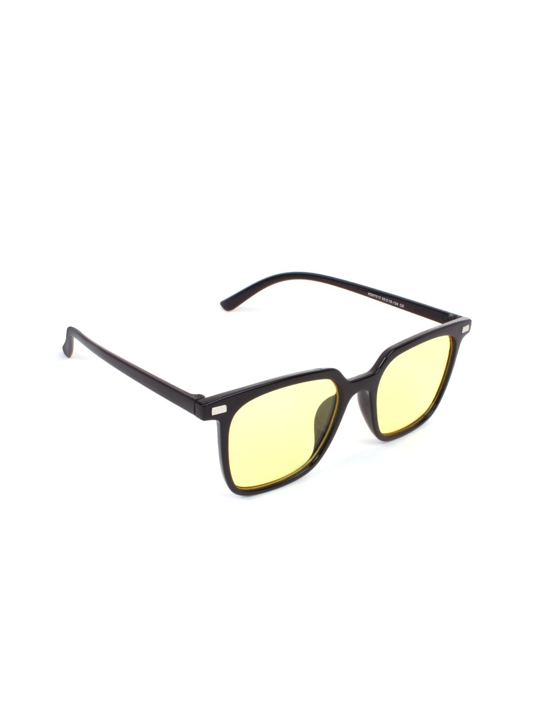 

QUIRKY Polycarbonate Square Sunglasses With UV Protected Lens, Yellow