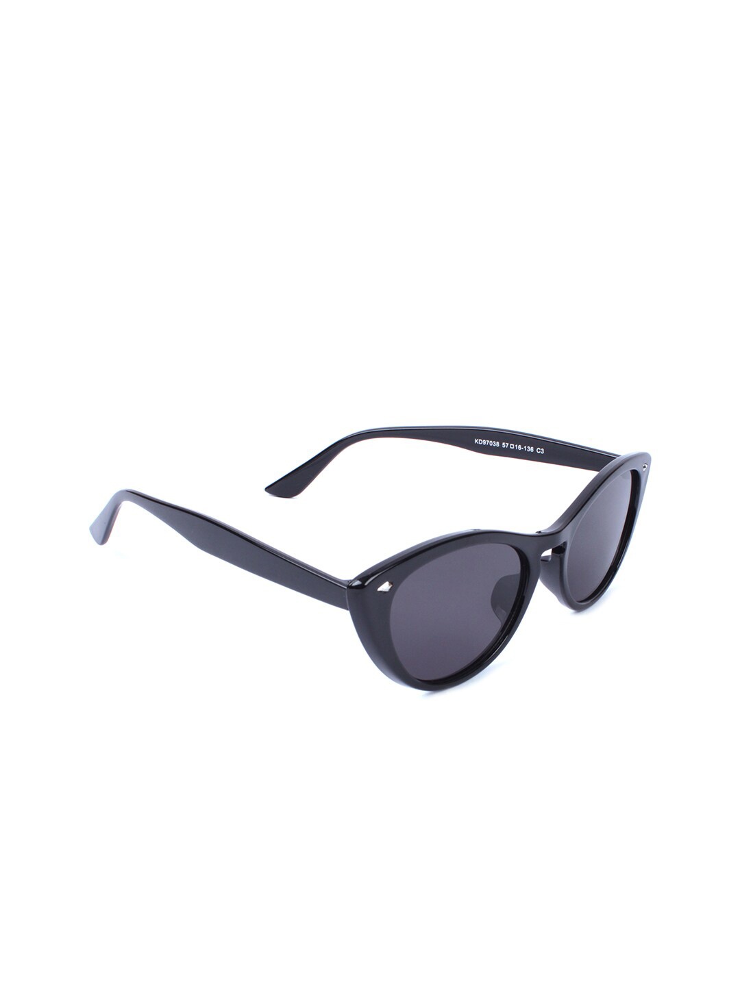 

QUIRKY Lens & Cateye Sunglasses With UV Protected Lens, Black